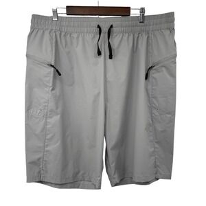 Gradual Men 4XL Gray Lightweight Shorts Elastic Waist Drawstring Performance NWT